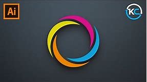 Circle Logo Design in illustrator | KavuCreative