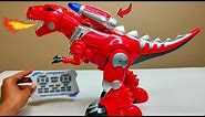 RC Dino Thunder Bontosaurus programming Robot Unboxing & Testing - Chatpat toy tv