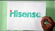 How to draw the Hisense logo