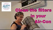 How to remove and CLEAN filters in Panasonic Air-conditioner