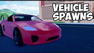 every single vehicle spawn and cost in Roblox jailbreak