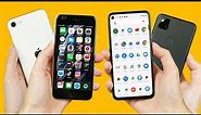Pixel 4a vs iPhone SE 2 (2020) - Battle of the Budget!
