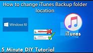 How to change the default iTunes backup folder Location | QUICK! NO Software