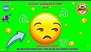 Huhhh... 😒/ Unamused Face Emoji Animation With Sound Effect🔊No Copyright Strike✔️100% Free to Use 👍