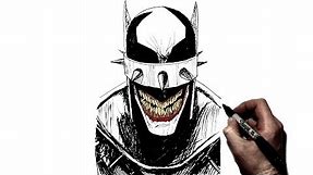 How to Draw The Batman Who Laughs | Step By Step | DC