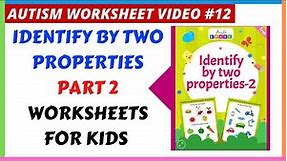 Autism Worksheets - 12 | Identify By Two Properties Part 2 | AutiSpark - Autism Games for Kids