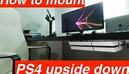 How to mount PS4 underneath a desk