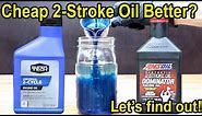 Cheap 2-Stroke Oil Better? Let's find out! Amsoil vs SuperTech 2-Cycle Oil.