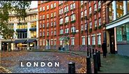 Beautiful London Architecture | Fitzrovia, London | Best London Walking Tour in 4K
