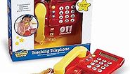 Learning Resources Teaching Telephone - 1 Piece, Ages 3+ Toddler Learning Toys, Pretend Play Telephone, Toy Telephone, Phone for Kids, Pre-Recorded Greetings, Develops Memory Skills