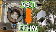 5 Band EFHW Antenna 80m-10m | 49:1 End Fed Half Wave