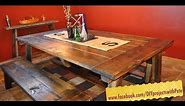 How to build a Farmhouse Table - The Most Complete Video Online - Episode 7