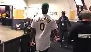 Damian Lillard wears custom Oakland A's jersey to Game 1 at Oracle