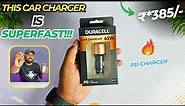 Best Car Charger⚡| Duracell 65W Fast Car Charger Adapter | Unboxing & Review🔥