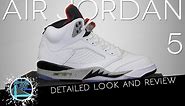 Air Jordan 5 White/Cement | Detailed Look and Review
