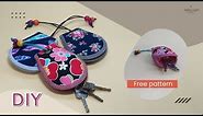 How to make key cover /key case /Easy sewing tutorial/Keyholder