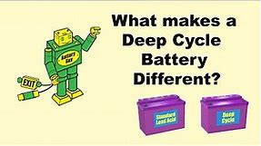 What Makes a Deep Cycle Battery Different