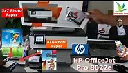 How to Load Glossy Photo Papers 5x7, 4x6 On HP Printer (8022e), Print Your Photos From Your Computer