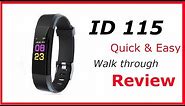 ID115 Plus-Fit Tracker-Smart Bracelet-Quick Review of Functions-Affordable
