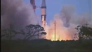 NASA footage of the launch of Apollo 7 the first manned Apollo on a Saturn IB rocket