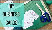 DIY Business Cards | How to Make Your Own Business Cards at Home