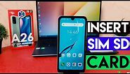 How To Insert SIM & SD Card In Itel A26