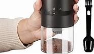 PARACITY Coffee Grinder Electric Burr, Small Cordless Coffee Grinder Mini with Multi Grind Setting, Portable Coffee Bean Grinder Automatic for Camping/Drip/Espresso/Pour Over French Press, USB