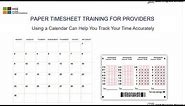 Lesson 1 Paper Timesheet Training