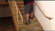 Walking up the stairs after a leg day