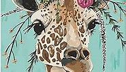 DIY Paint by Numbers for Adults Beginner, Adult Paint by Number Kits on Canvas Number Painting for Adults Giraffe Acrylic Painting Kit, Easy Paint by Numbers for Kids Ages 8-12 Hobbies for women