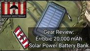 Gear Review: Errbbic 20,000mAh Solar Power Battery Bank