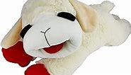 Multipet's Officially Licensed Lamb Chop Jumbo White Plush Dog Toy, 24-Inch