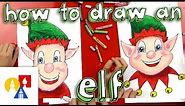 How To Draw A Christmas Elf Face