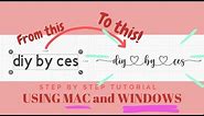How To Add Tails To Font In Design Space Using Mac and Windows 2022 | FOR BEGINNERS
