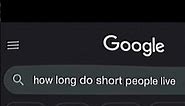 how long do short people live?
