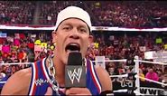 John Cena rap (The Rock vs. John Cena rap battle) - WWE Raw 03/12/12
