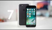 iPhone 7 Black UNBOXING and SETUP