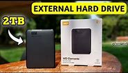2TB Portable / External Hard Disk Drive Western Digital WD Elements Unboxing & Review