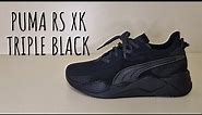 Puma RS XK triple black Unboxing and on foot review | Detailed look