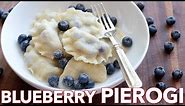 How To Make Pierogi with Blueberry Filling (Vareniki) | Pierogi Dough