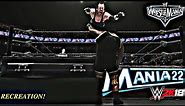 WWE 2K18 Recreation: The Undertaker wins the Casket Match vs Mark Henry at Wrestlemania 22!