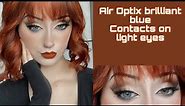 Reviewing Air Optix Brilliant Blue On light Eyes from 1800 contacts