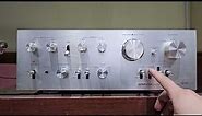 Pioneer SA-8500 Stereo Amplifier Operational Video Test