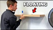These Strong Floating Shelves Only Use 4 Screws