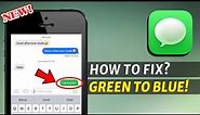 How to Fix Green Text Messages on iPhone (2024)