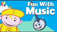 Music Cartoons for Children | Musical Instruments - Banjo | Learn Music for Kids | The Notekins