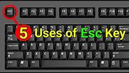 5 Uses of Esc Key | Keyboard Esc Key | Useful Shortcut Key | Know Every Computer User