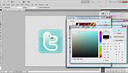 Photoshop Tutorial: Create a Twitter Icon -HD-