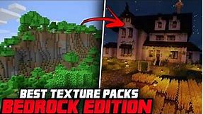 5 BEST BEDROCK EDITION TEXTURE PACKS FOR MINECRAFT IN 2022! (1080P HD)