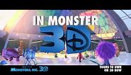 Monsters Inc. 3D is Available on 3D, Blu-ray™ & Digital Copy NOW